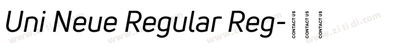 Uni Neue Regular Reg字体转换